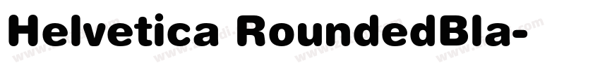 Helvetica RoundedBla字体转换